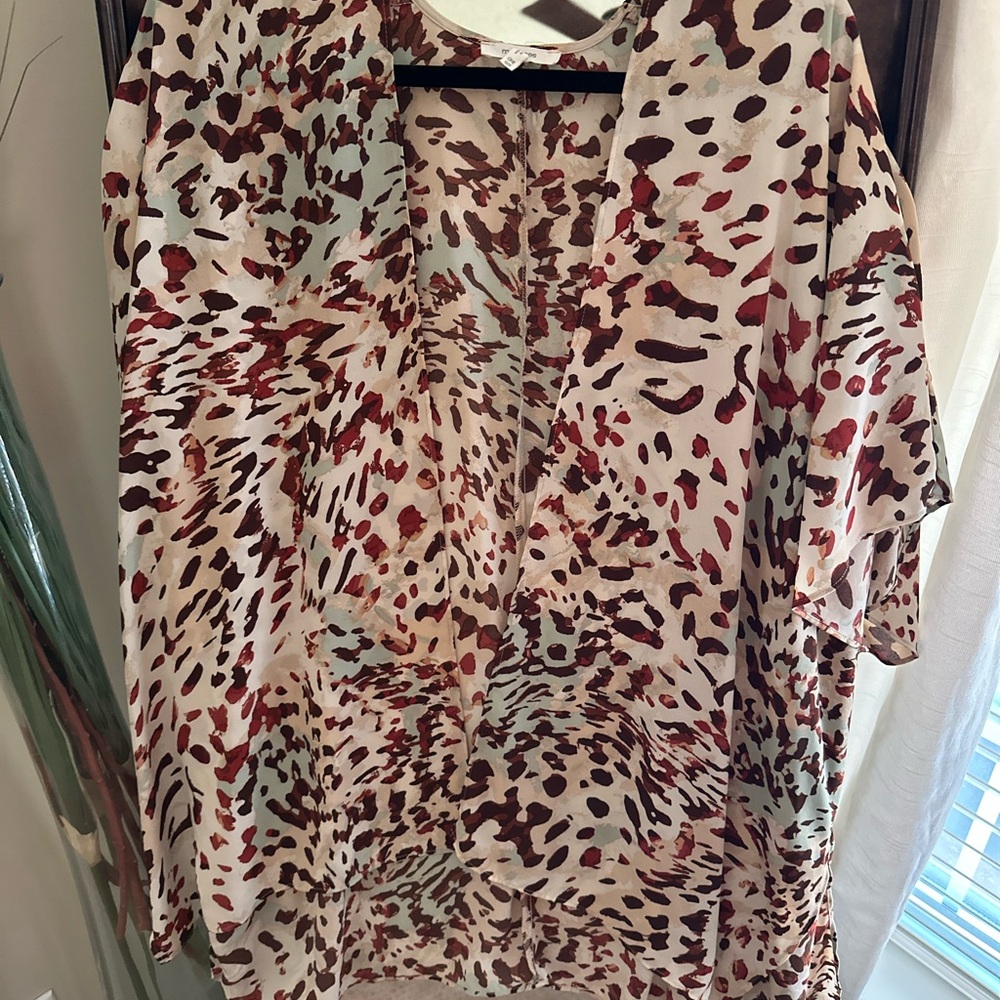 Leopard Print Women's Kimono